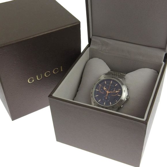 Gucci GUCCI G timeless men's quartz battery watch chronograph black dial 126 2 - Picture 9 of 9